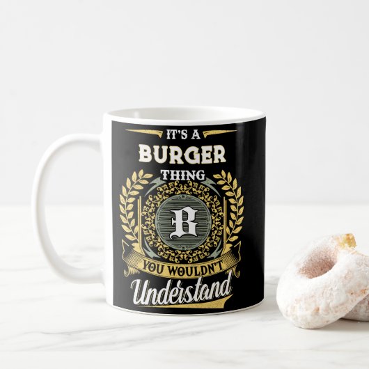 Het is een BURGER-ding, dat snap je niet Koffiemok (Met donut)