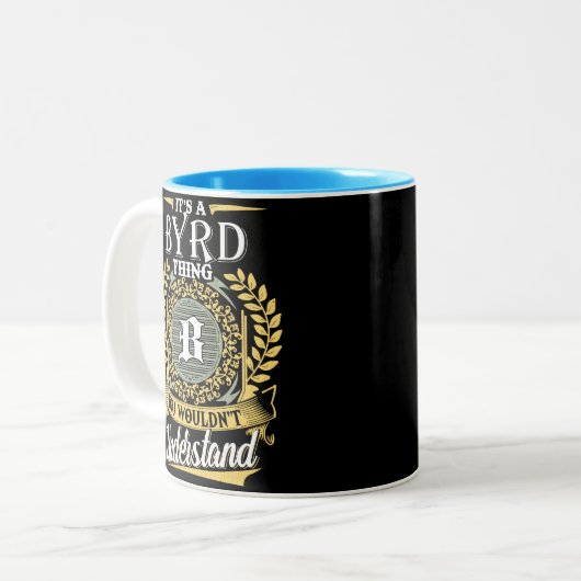Het is een byrd ding dat je niet kon begrijpen tweekleurige koffiemok (Voorkant links)