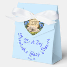 Het is een cadeauverpakkingsdoos voor een babyfees