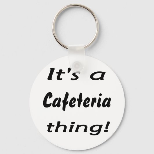 Het is een cafetaria ding. sleutelhanger (Voorkant)