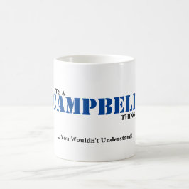 HET IS EEN CAMPBELLING DAN! Je zou het niet begrij Koffiemok