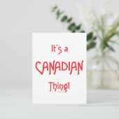 Het is een Canadees ding! Briefkaart (Staand voorkant)
