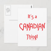Het is een Canadees ding! Briefkaart (Voorkant / Achterkant)