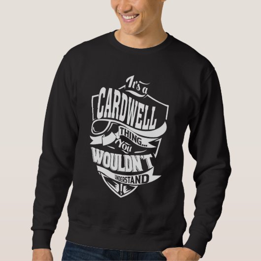 Het is een CARDWELL Ding Gifts Trui (Voorkant)