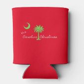 Het is een Carolina Kerstfeest South Carolina Holi Blikjeskoeler (Achterkant)