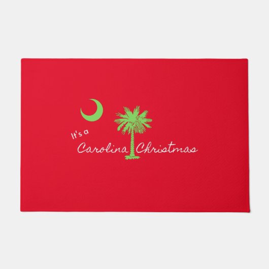 Het is een Carolina Kerstfeest South Carolina Holi Deurmat (Voorkant)