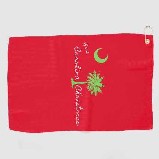 Het is een Carolina Kerstfeest South Carolina Holi Golfhanddoek (Horizontaal)