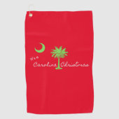 Het is een Carolina Kerstfeest South Carolina Holi Golfhanddoek (Voorkant)