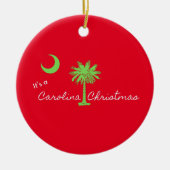 Het is een Carolina Kerstfeest South Carolina Holi Keramisch Ornament (Voorkant)