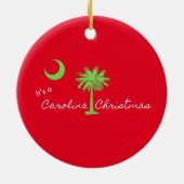 Het is een Carolina Kerstfeest South Carolina Holi Keramisch Ornament (Achterkant)
