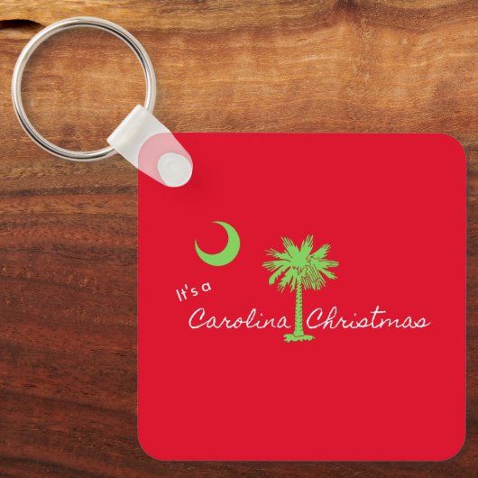 Het is een Carolina Kerstfeest South Carolina Holi Sleutelhanger (Voorkant)