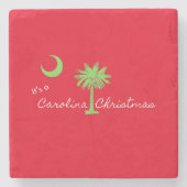 Het is een Carolina Kerstfeest South Carolina Holi Stenen Onderzetter (Voorkant)