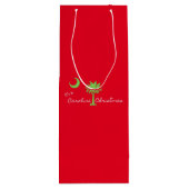 Het is een Carolina Kerstfeest South Carolina Holi Wijn Cadeautas (Achterkant)