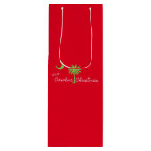 Het is een Carolina Kerstfeest South Carolina Holi Wijn Cadeautas (Voorkant)