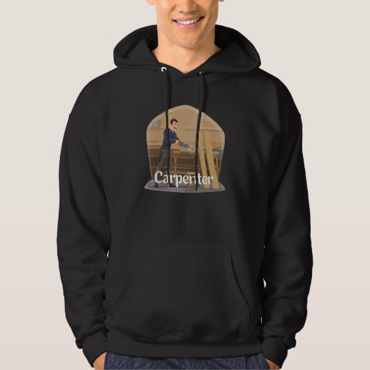 Het is een Carpenter Home House Builder Hoodie (Voorkant)