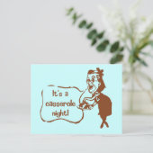 Het is een Casserole nacht Briefkaart (Staand voorkant)
