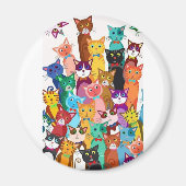 Het is een Cat's World Koelkast Magnet (Voorkant)