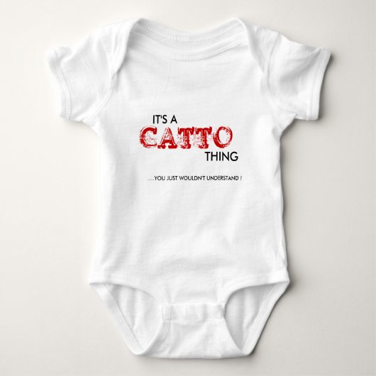 Het is een Catto ding... Baby Romper (Voorkant)