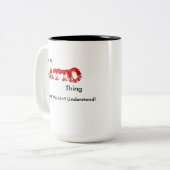 Het is een Catto ding... Tweekleurige Koffiemok (Voorkant links)