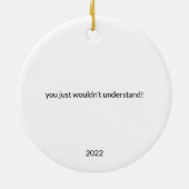 Het is een Catto Thing... Keramisch siermiddel Keramisch Ornament (Achterkant)