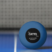 Het is een Catto Thing Ping Pong Ball (Net)