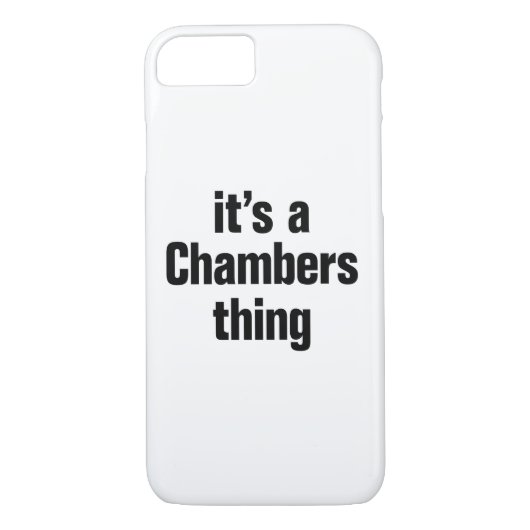 het is een chambers ding Case-Mate iPhone case (Achterkant)