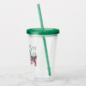 Het is een Chi-ding Acryl Tumbler Drinkbeker (Links)