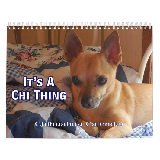 Het is een Chi Thing Chihuahua Calendar Kalender (Hoes)