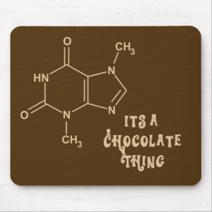 Het is een Chocolate Thans Funny Mousepad Muismat