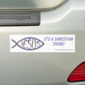 Het is een Christelijk ding Bumpersticker (Op auto)