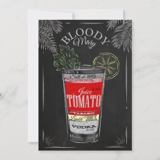 Het is een Cocktail Birthday Bash 21st Kaart (Achterkant)