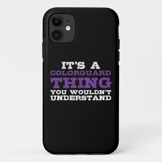 Het is een Colorguard ding Case-Mate iPhone Case (Achterkant)
