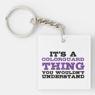 Het is een Colorguard ding Sleutelhanger