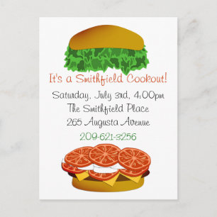 Het is een Cookout Uitnodiging Briefkaart