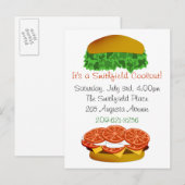 Het is een Cookout Uitnodiging Briefkaart (Voorkant / Achterkant)