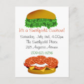 Het is een Cookout Uitnodiging Briefkaart (Voorkant)