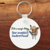 Het is een Corgi-ding Sleutelhanger (Voorkant)