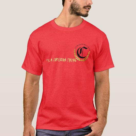 HET IS EEN CORLEON DINGEN ROOD T SHIRT (Voorkant)