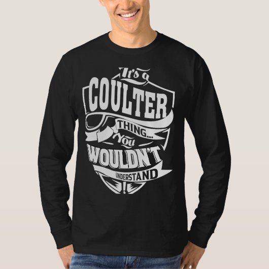 Het is een COULTER ding T-shirt (Voorkant)