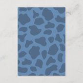 Het is een Cowboy Blue & Beige Baby shower Informatiekaartje (Achterkant)