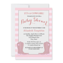 Het is een Cowgirl Country Baby shower Kaarten