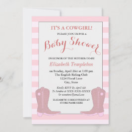 Het is een Cowgirl Country Baby shower Kaarten