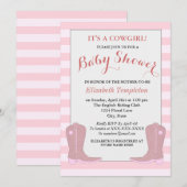 Het is een Cowgirl Country Baby shower Kaarten (Voorkant / Achterkant)