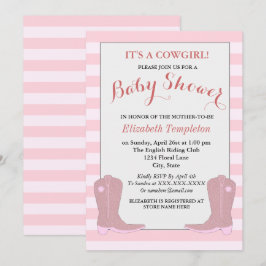 Het is een Cowgirl Country Baby shower Kaarten