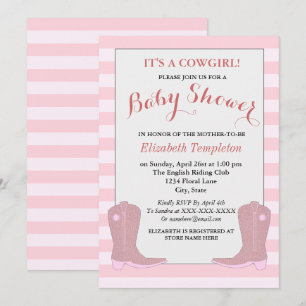 Het is een Cowgirl Country Baby shower Kaarten
