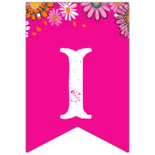 Het is een cowgirl helder roze groovy retro madeli vlaggetjes (Tweede vlag)