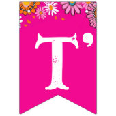 Het is een cowgirl helder roze groovy retro madeli vlaggetjes (Derde vlag)