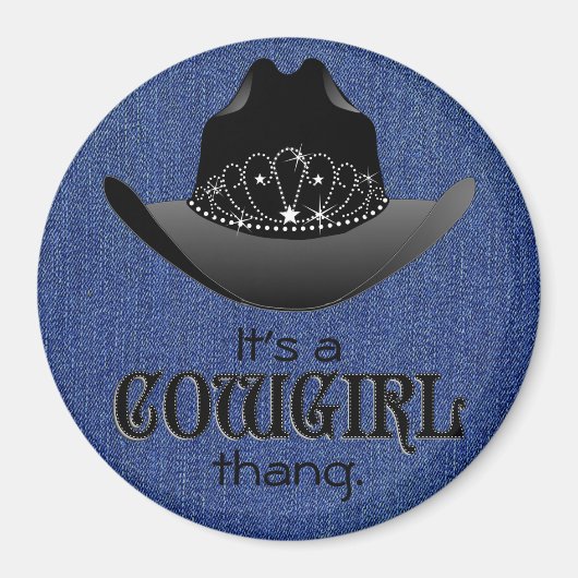 Het is een Cowgirl ThAng magneet (Voorkant)
