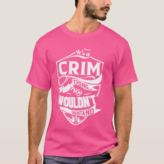 Het is een CRIM-ding cadeaus T-shirt (Voorkant)