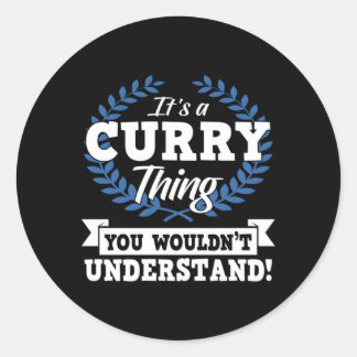 Het is een curry ding dat je niet zou begrijpen ronde sticker
